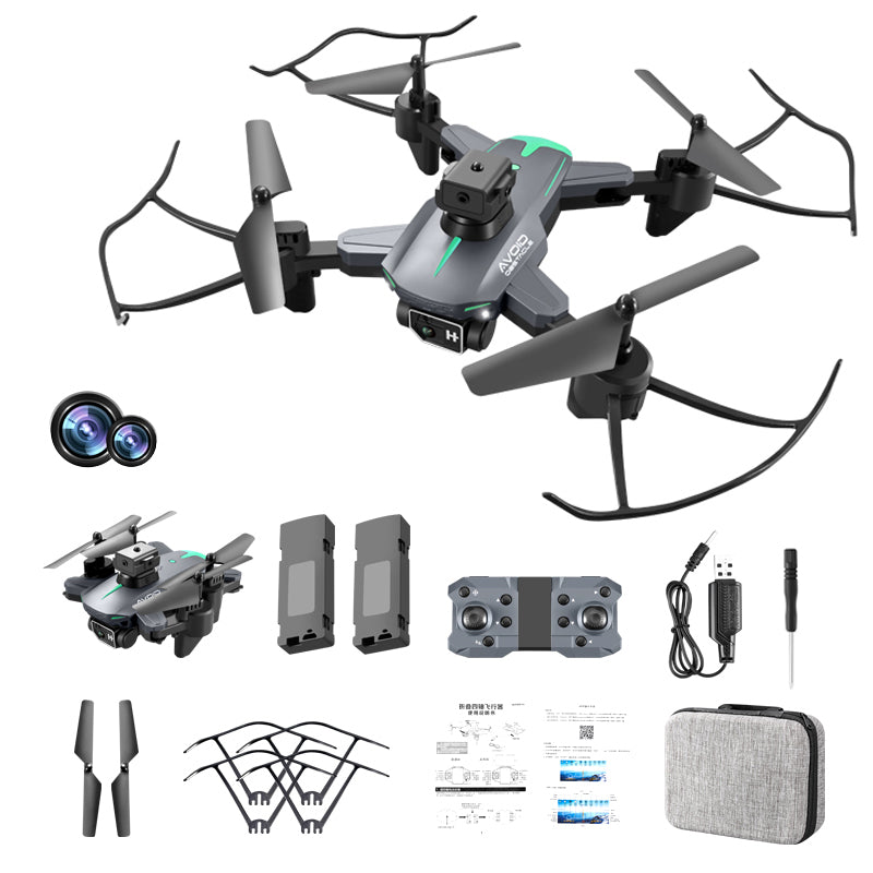 XKJ KY605 4-Side Obstacle Avoidance RC Drone Optical Flow Positioning Dual Camera ESC Quadcopter Folding Aircraft with LED Color Lights (2 Batteries) XKJ KY605 4-Side Obstacle Avoidance RC Drone Optical Flow Positioning Dual Camera ESC Quadcopter Folding Aircraft with LED Color Lights (2 Batteries)